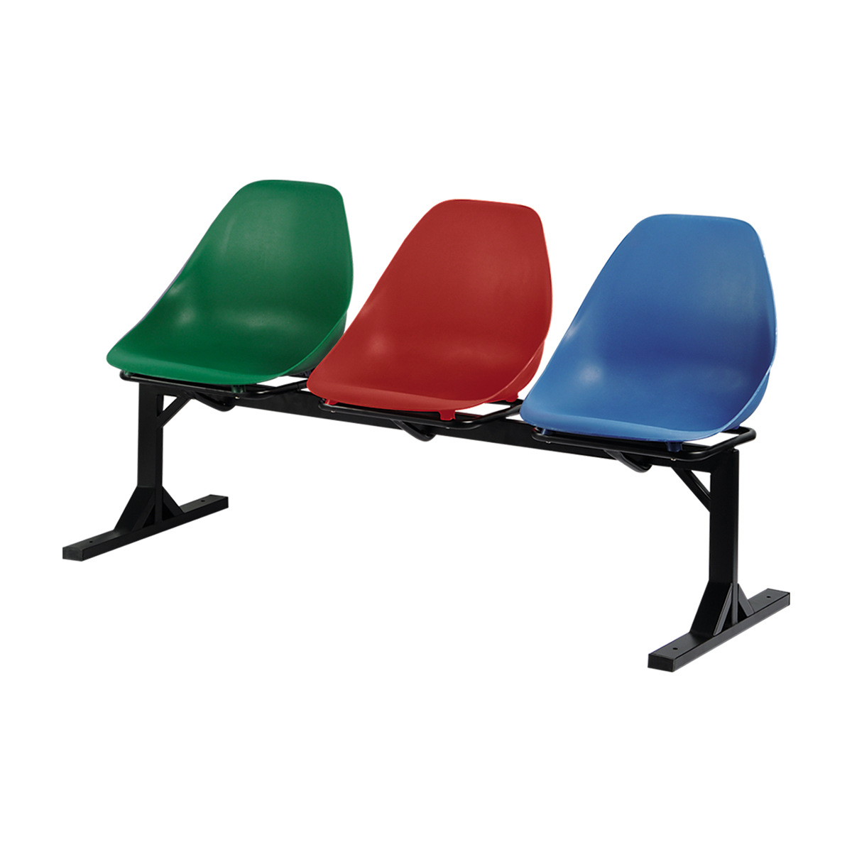 Panama P 333 Steel Plastic 3 Seater Visiter Chairs Panama P 333 Steel Plastic 3 Seater Visiter Chairs - Image 1