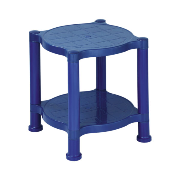 Panama P 730 Crystal Plastic Double Shelf Table