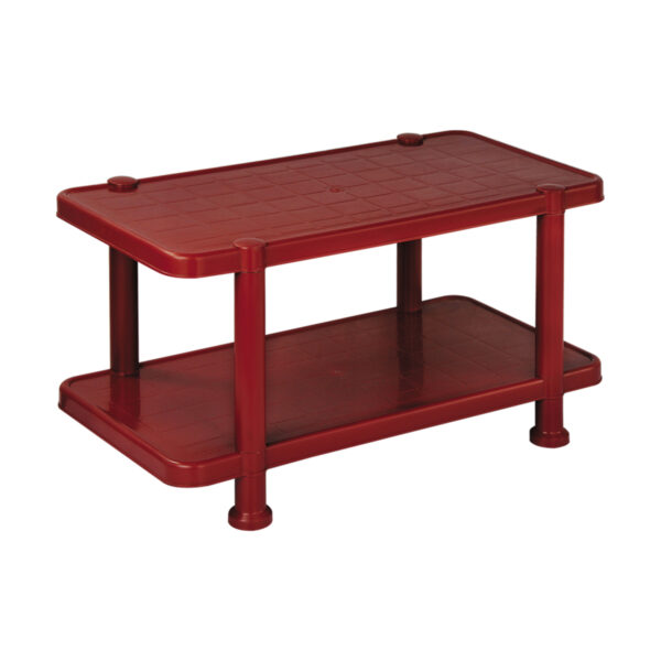 Panama P 791 Crystal Plastic Double Shelf Table