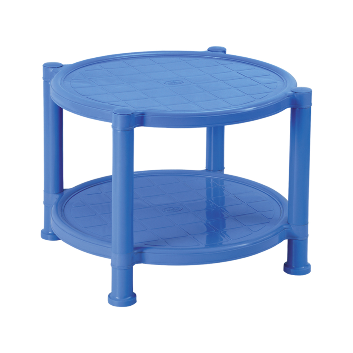 Panama PO 750 Crystal Plastic Double Shelf Table Panama PO 750 Crystal Plastic Double Shelf Table - Image 1